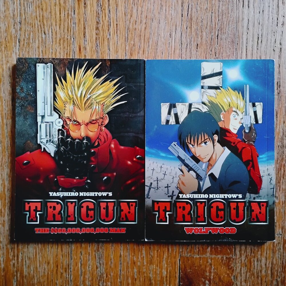 Trigun 1998 Anime Manga (Animanga) Full Color Volumes 1 & 2